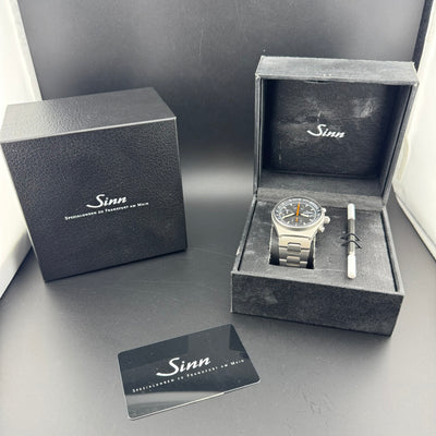 Sinn REF 144.M.SA Men's Automatic Chronograph Watch w/Box & Card