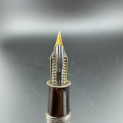 An-Esu S.S.S. Ebonite Eyedropper Fountain Pen Steel Fine Nib Unrestored