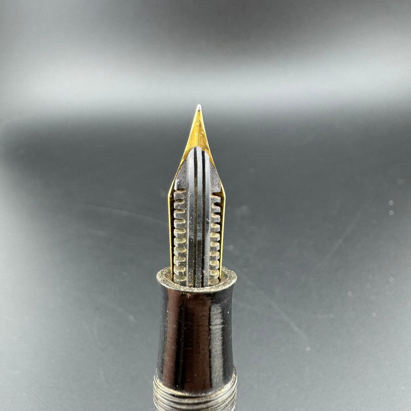 An-Esu S.S.S. Ebonite Eyedropper Fountain Pen Steel Fine Nib Unrestored