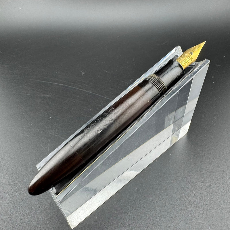 An-Esu S.S.S. Ebonite Eyedropper Fountain Pen Steel Fine Nib Unrestored