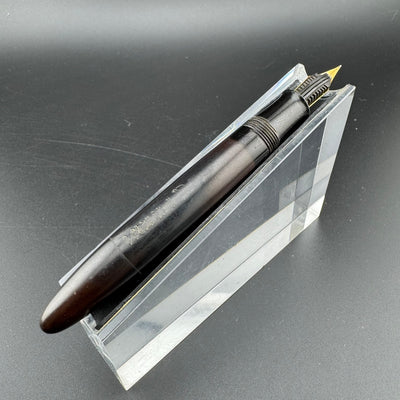 An-Esu S.S.S. Ebonite Eyedropper Fountain Pen Steel Fine Nib Unrestored