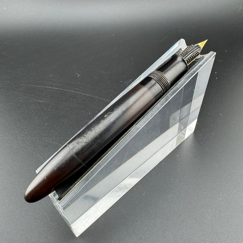 An-Esu S.S.S. Ebonite Eyedropper Fountain Pen Steel Fine Nib Unrestored