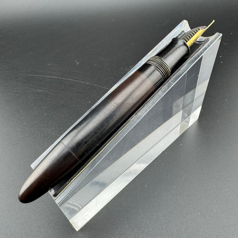 An-Esu S.S.S. Ebonite Eyedropper Fountain Pen Steel Fine Nib Unrestored
