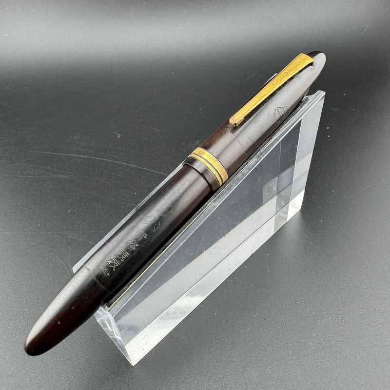 An-Esu S.S.S. Ebonite Eyedropper Fountain Pen Steel Fine Nib Unrestored