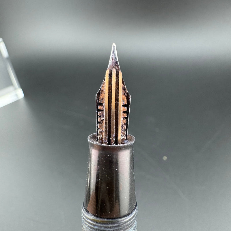 Newman Special Celluloid Lever Filler Fountain Pen Steel EF Nib Unrestored