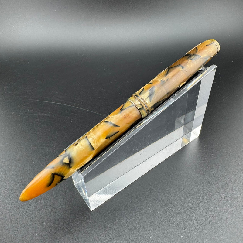 Newman Special Celluloid Lever Filler Fountain Pen Steel EF Nib Unrestored