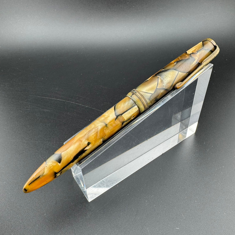 Newman Special Celluloid Lever Filler Fountain Pen Steel EF Nib Unrestored