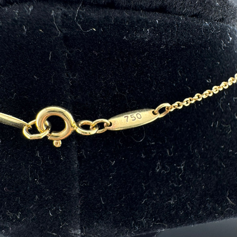 Tiffany & Co. Peretti Infinity Cross 18K Gold Pendant Necklace