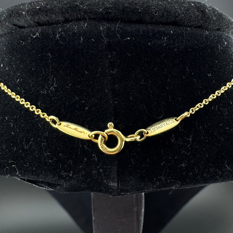 Tiffany & Co. Peretti Infinity Cross 18K Gold Pendant Necklace