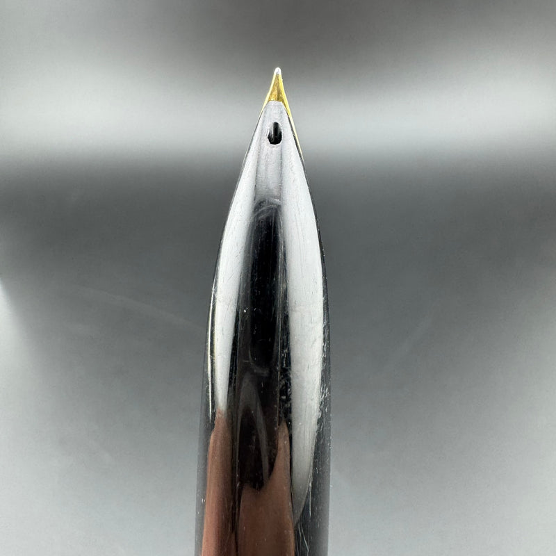 Pilot E Silver & Black Fountain Pen 14K Gold Posting Nib