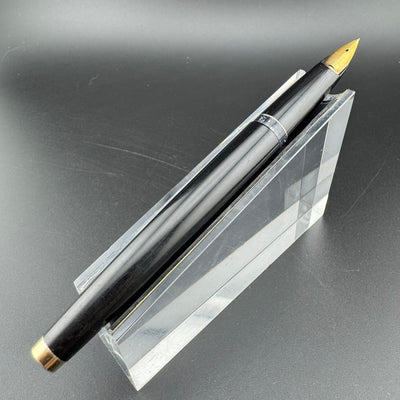 Pilot E Silver & Black Fountain Pen 14K Gold Posting Nib