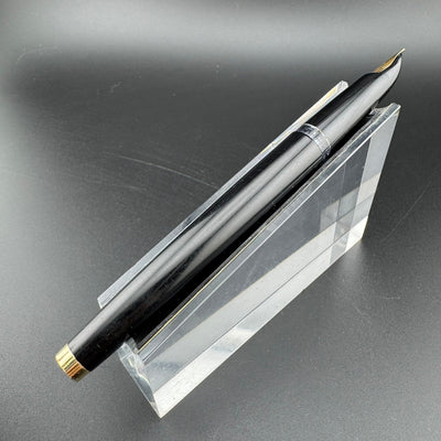 Pilot E Silver & Black Fountain Pen 14K Gold Posting Nib