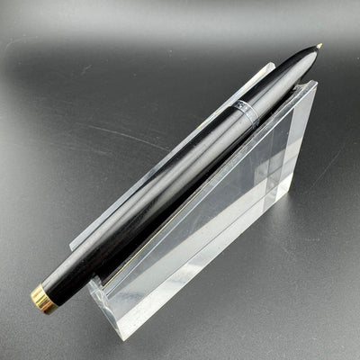 Pilot E Silver & Black Fountain Pen 14K Gold Posting Nib