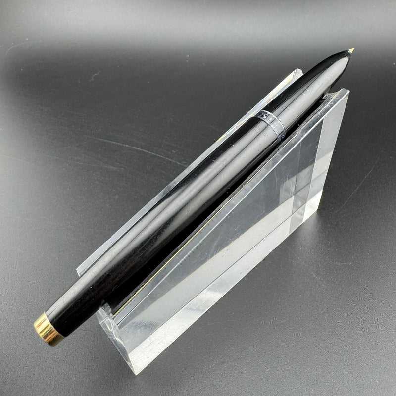 Pilot E Silver & Black Fountain Pen 14K Gold Posting Nib
