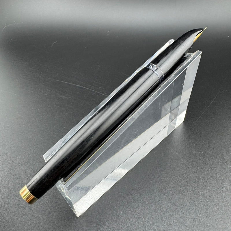 Pilot E Silver & Black Fountain Pen 14K Gold Posting Nib