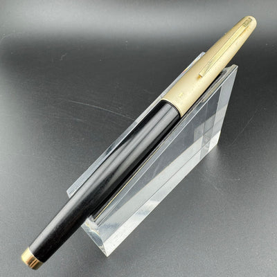 Pilot E Silver & Black Fountain Pen 14K Gold Posting Nib