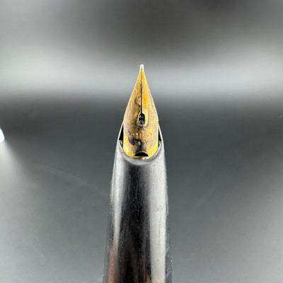 Pilot Super 100B Black Resin Fountain Pen 14K Gold Fine Nib Unrestored