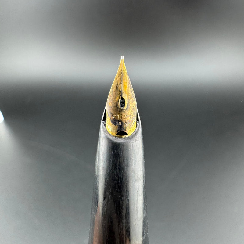 Pilot Super 100B Black Resin Fountain Pen 14K Gold Fine Nib Unrestored