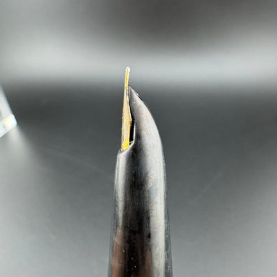 Pilot Super 100B Black Resin Fountain Pen 14K Gold Fine Nib Unrestored