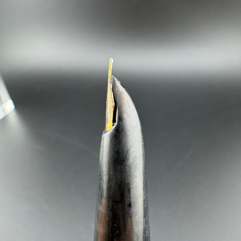 Pilot Super 100B Black Resin Fountain Pen 14K Gold Fine Nib Unrestored