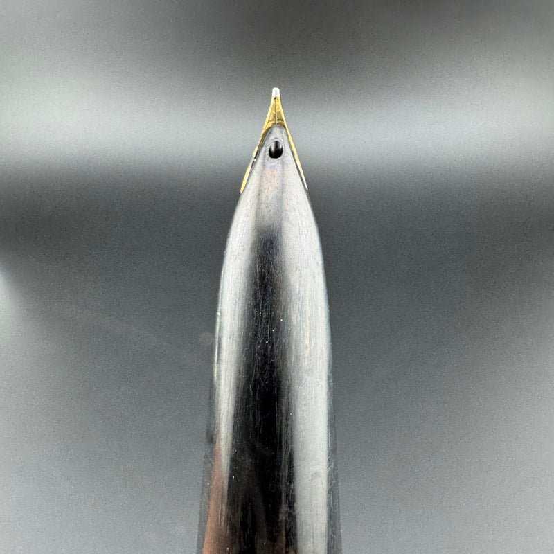 Pilot Super 100B Black Resin Fountain Pen 14K Gold Fine Nib Unrestored