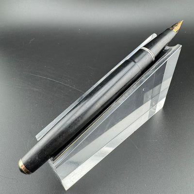 Pilot Super 100B Black Resin Fountain Pen 14K Gold Fine Nib Unrestored