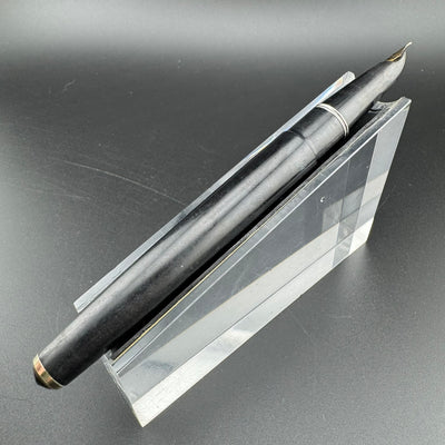 Pilot Super 100B Black Resin Fountain Pen 14K Gold Fine Nib Unrestored