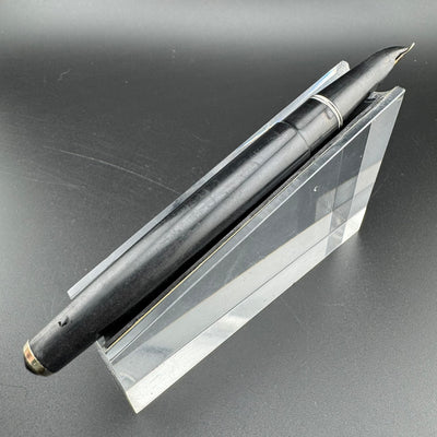 Pilot Super 100B Black Resin Fountain Pen 14K Gold Fine Nib Unrestored