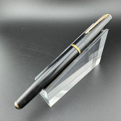 Pilot Super 100B Black Resin Fountain Pen 14K Gold Fine Nib Unrestored