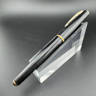 Pilot Super 100B Black Resin Fountain Pen 14K Gold Fine Nib Unrestored