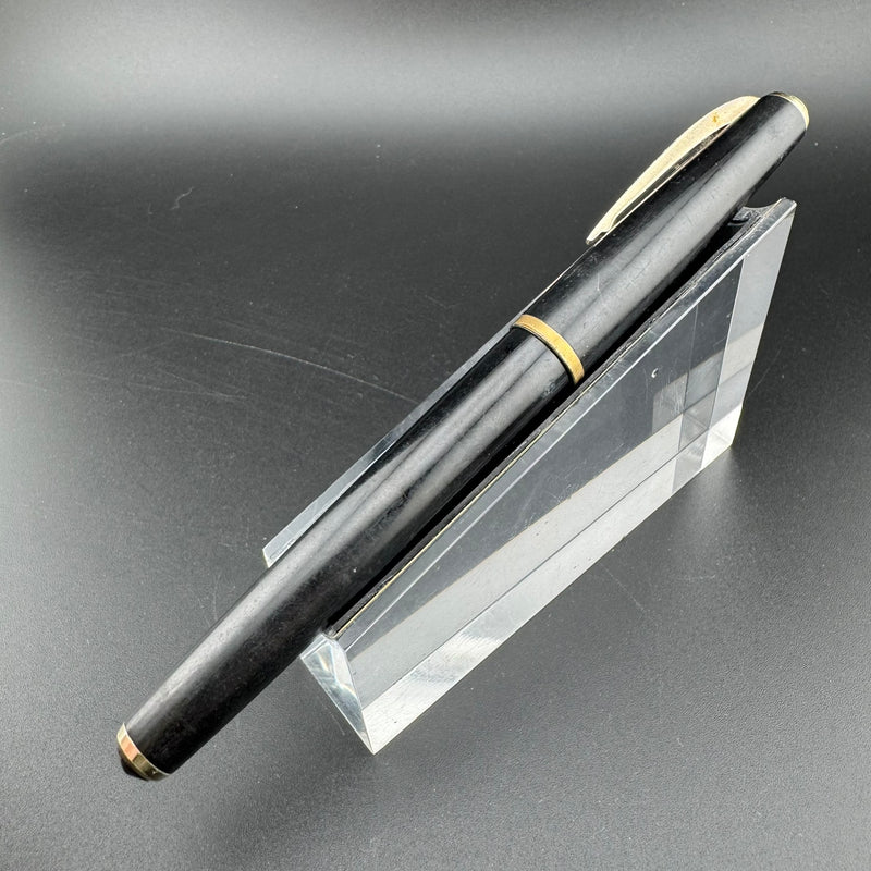 Pilot Super 100B Black Resin Fountain Pen 14K Gold Fine Nib Unrestored