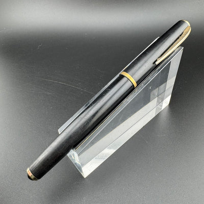 Pilot Super 100B Black Resin Fountain Pen 14K Gold Fine Nib Unrestored