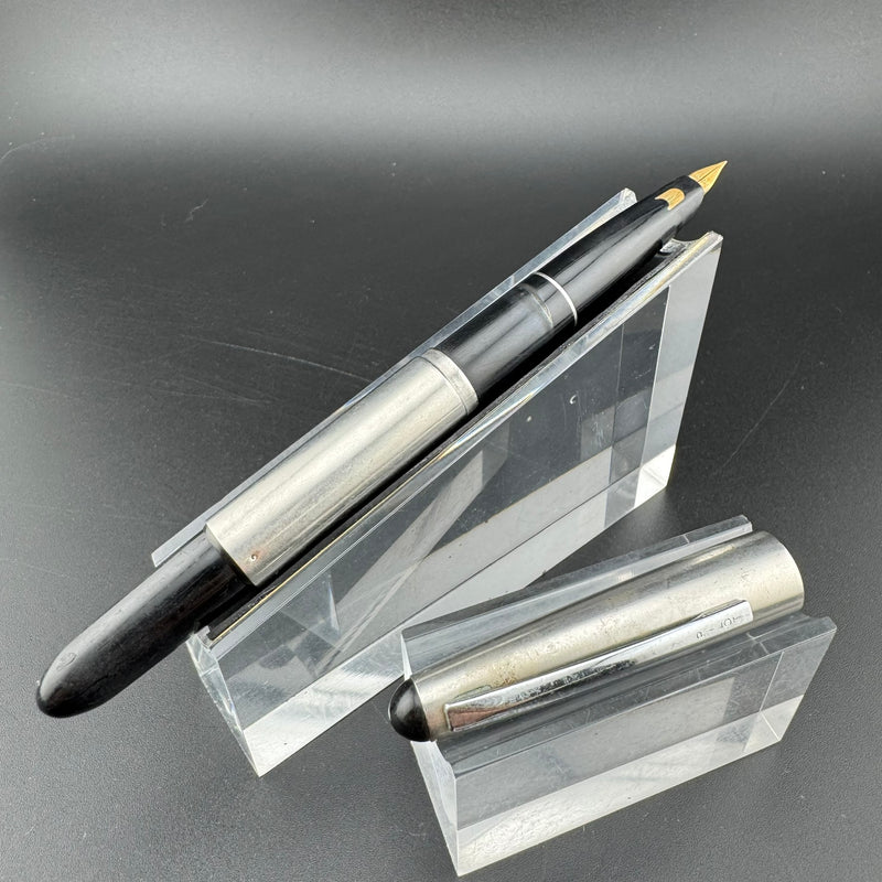 Pilot Steel & Resin Short-Long Telescoping Pocket Fountain Pen 14K Gold Fine Nib