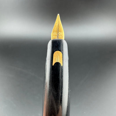 Pilot Steel & Resin Short-Long Telescoping Pocket Fountain Pen 14K Gold Fine Nib