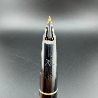 Pilot Steel & Resin Short-Long Telescoping Pocket Fountain Pen 14K Gold Fine Nib