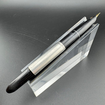 Pilot Steel & Resin Short-Long Telescoping Pocket Fountain Pen 14K Gold Fine Nib