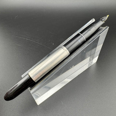 Pilot Steel & Resin Short-Long Telescoping Pocket Fountain Pen 14K Gold Fine Nib