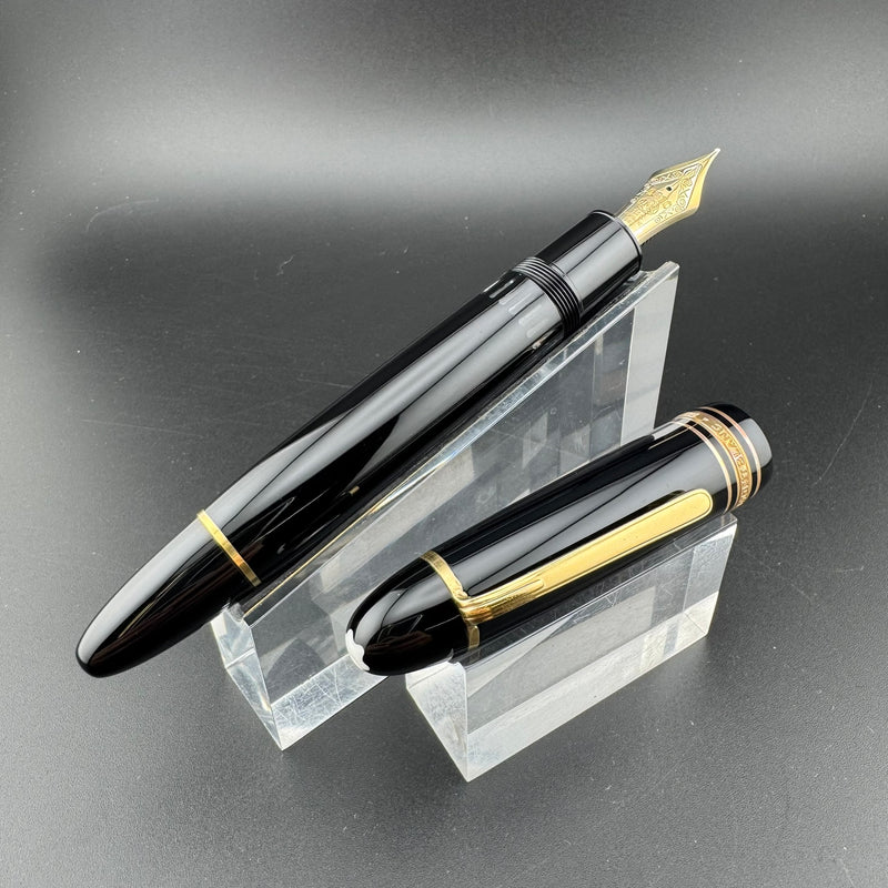 Montblanc Meisterstück No. 149 Fountain Pen 14C Gold Fine Nib Serviced w/Box