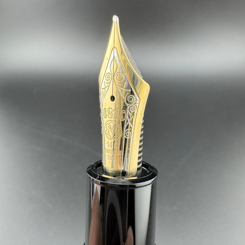 Montblanc Meisterstück No. 149 Fountain Pen 14C Gold Fine Nib Serviced w/Box