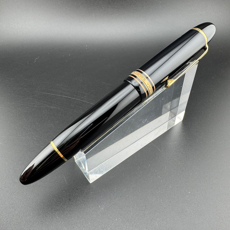 Montblanc Meisterstück No. 149 Fountain Pen 14C Gold Fine Nib Serviced w/Box