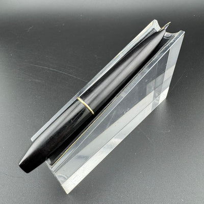 Platinum Silver & Black Pocket Fountain Pen 14K Gold Medium Nib