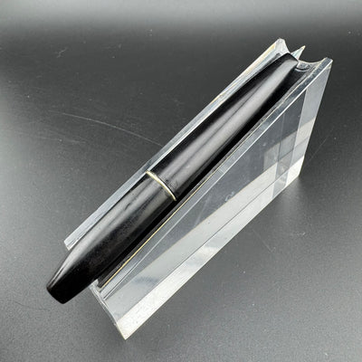 Platinum Silver & Black Pocket Fountain Pen 14K Gold Medium Nib