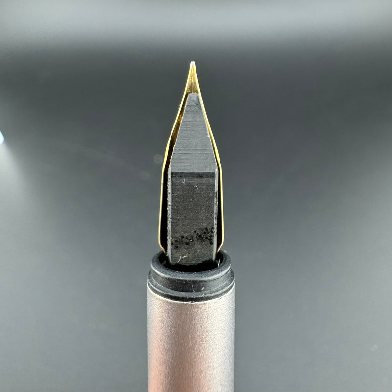 Montblanc Noblesse Brushed Steel Fountain Pen 1st Gen 14K Gold Extra-Fine Nib