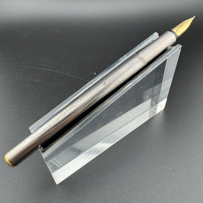 Montblanc Noblesse Brushed Steel Fountain Pen 1st Gen 14K Gold Extra-Fine Nib