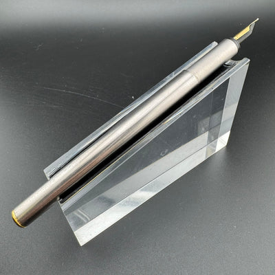 Montblanc Noblesse Brushed Steel Fountain Pen 1st Gen 14K Gold Extra-Fine Nib