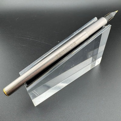 Montblanc Noblesse Brushed Steel Fountain Pen 1st Gen 14K Gold Extra-Fine Nib