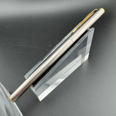 Montblanc Noblesse Brushed Steel Fountain Pen 1st Gen 14K Gold Extra-Fine Nib