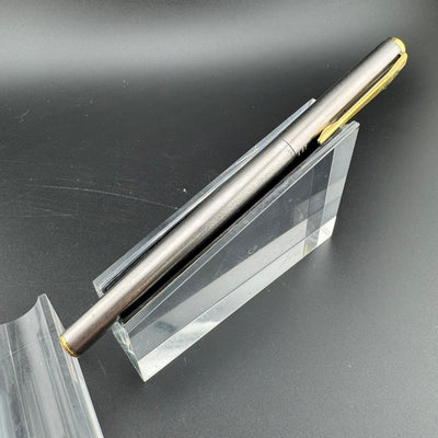 Montblanc Noblesse Brushed Steel Fountain Pen 1st Gen 14K Gold Extra-Fine Nib