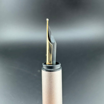 Montblanc Noblesse Brushed Steel Fountain Pen 1st Gen 14K Gold Extra-Fine Nib