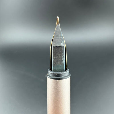 Montblanc Noblesse Brushed Steel Fountain Pen 1st Gen 14K Gold Extra-Fine Nib